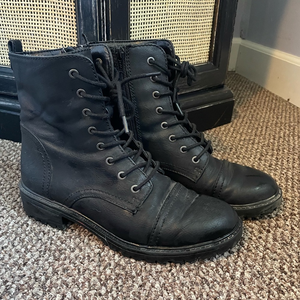 Black Combat Boots